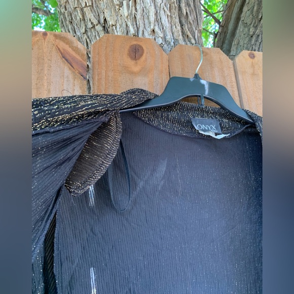 80s Vintage Onix Nite 3/4 long sleeve top size 20. - Picture 3 of 8